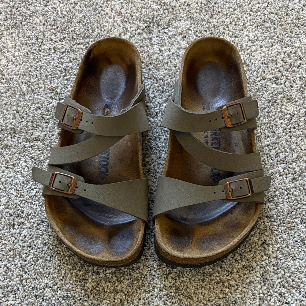 Birkenstock Olive Strappy Sandals
